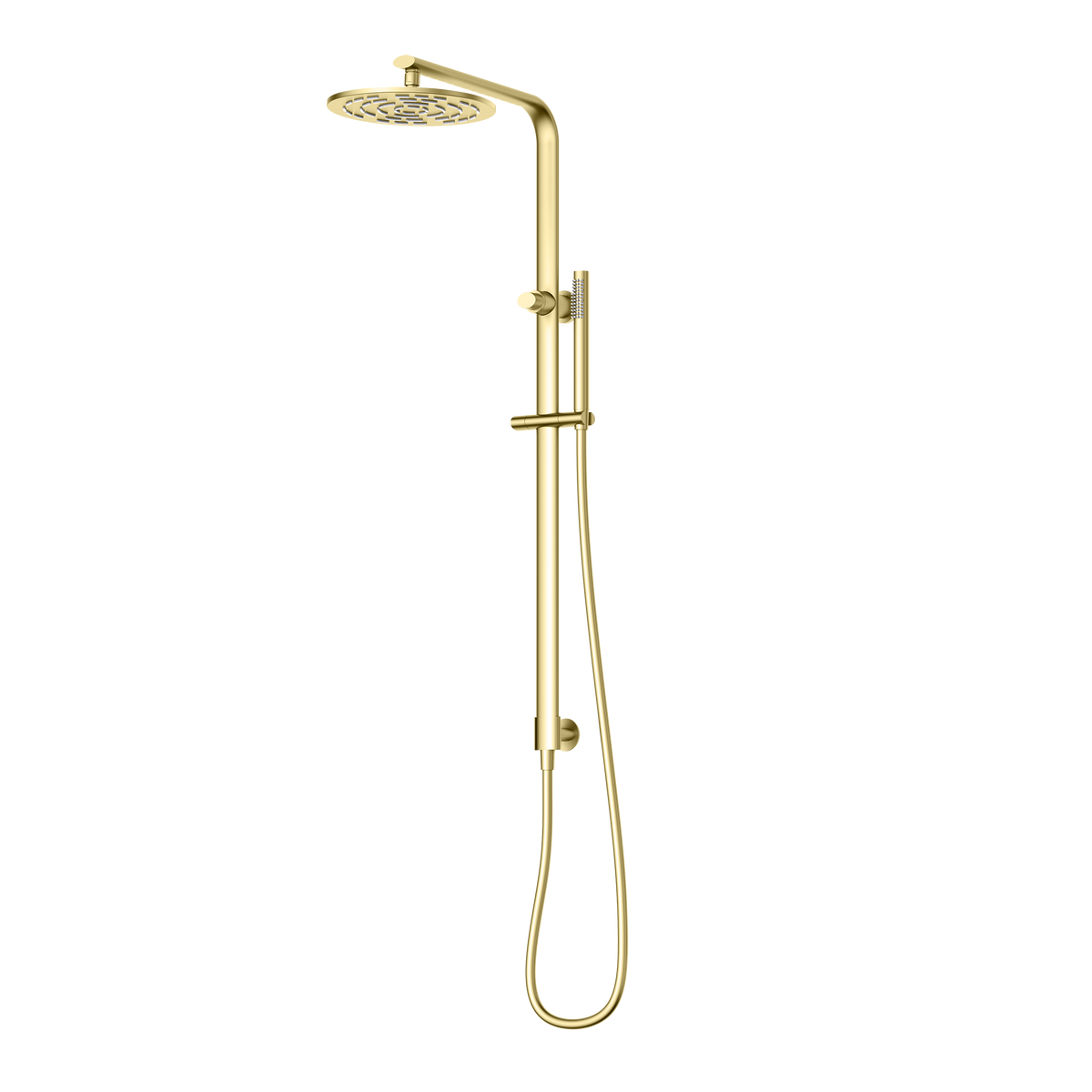 Twin Shower Brushed Gold