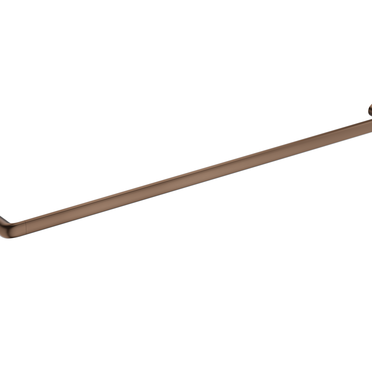 Single Towel Rail 800 Brushed Copper