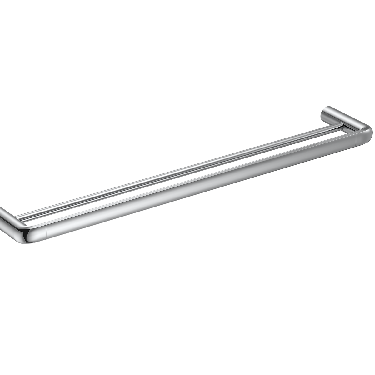 Double Towel Rail 600 Chrome