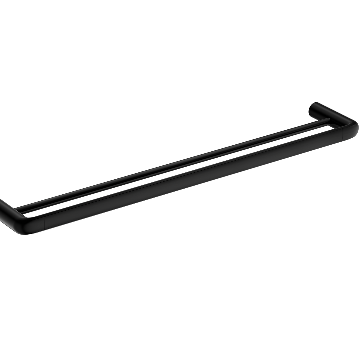 Double Towel Rail 600 Matte Black