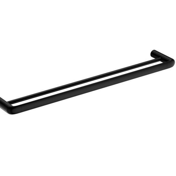 Double Towel Rail 600 Matte Black
