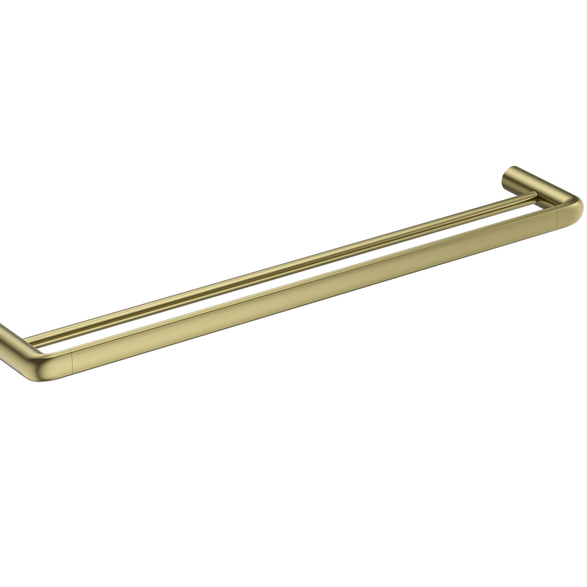 Double Towel Rail 600 Brushed Gold