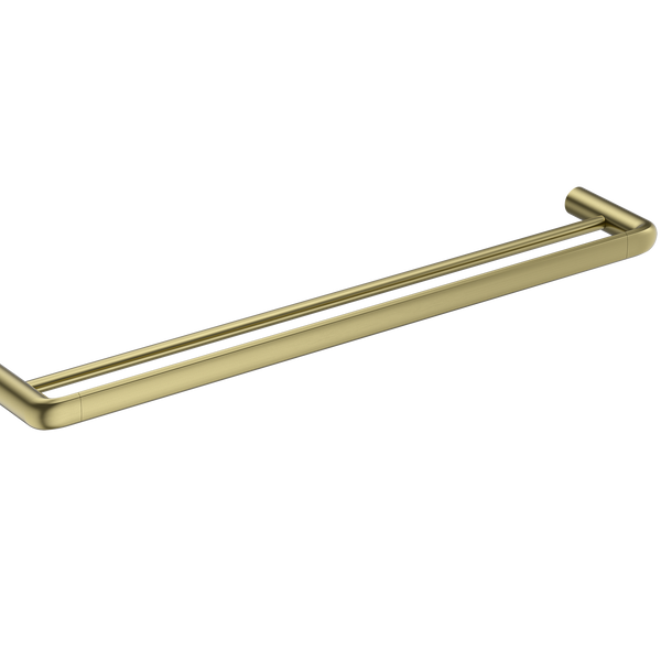 Double Towel Rail 600 Brushed Gold