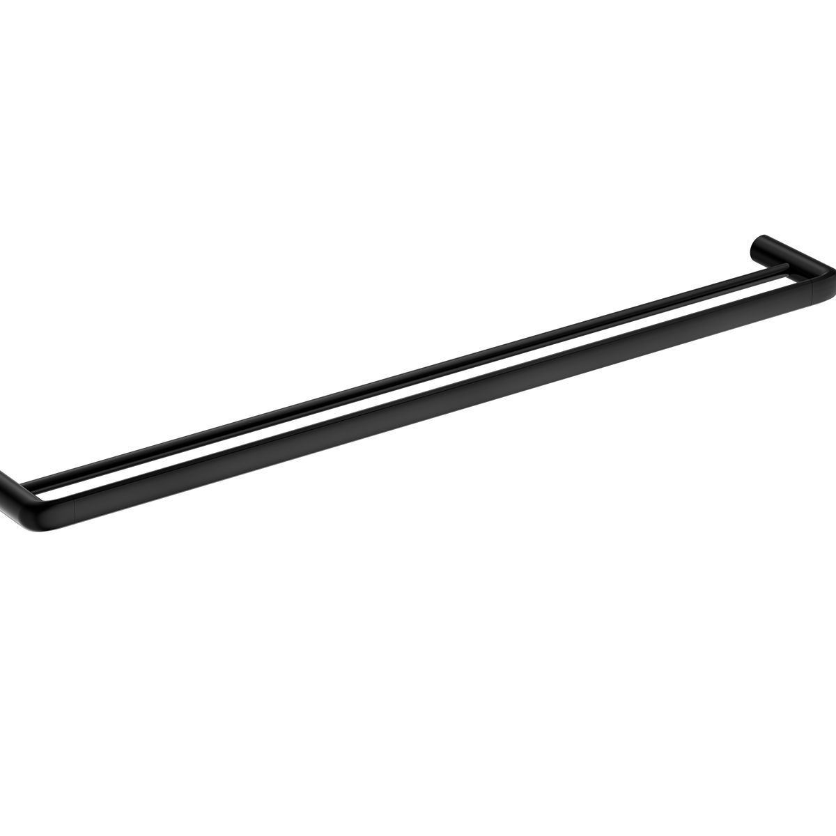 Double Towel Rail 800 Matte Black