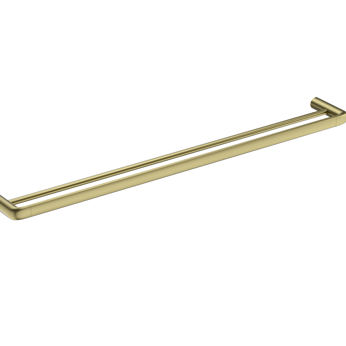 Double Towel Rail 800 Brushed Gold