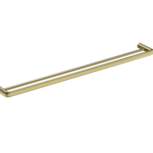 Double Towel Rail 800 Brushed Gold