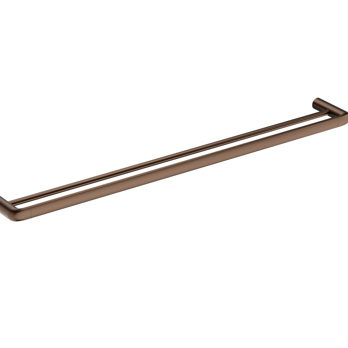 Double Towel Rail 800 Brushed Copper