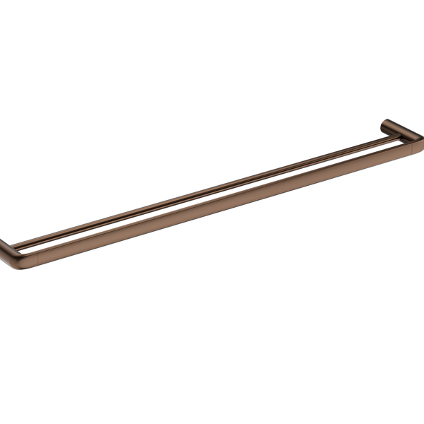 Double Towel Rail 800 Brushed Copper