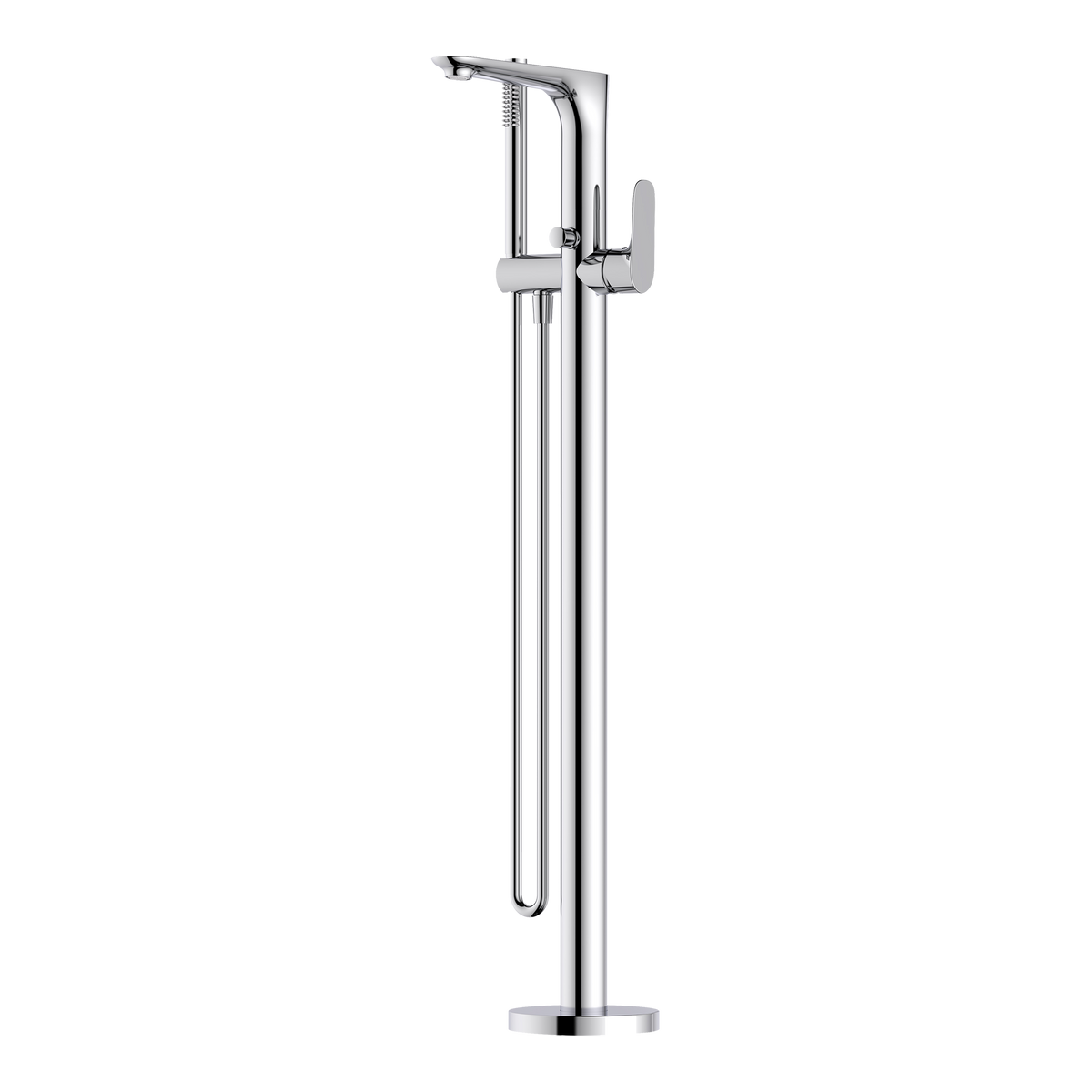 Floor Bath Mixer with Hand Held Shower Chrome