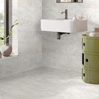 Taj Mahal White Textured Tile - lifestyle view
