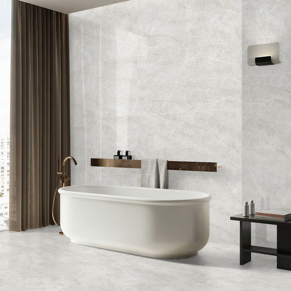 Taj Mahal White Polished Tile - lifestyle view