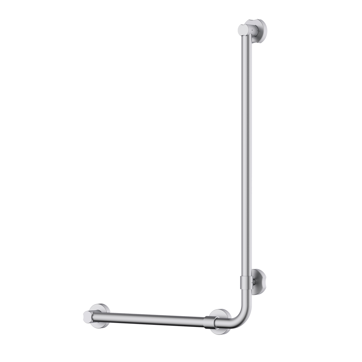 Accessible Universal 90° Grab Rail Brushed Nickel