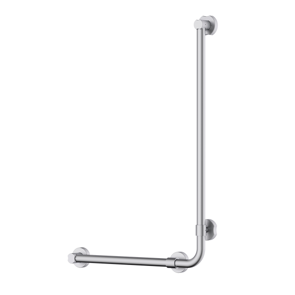 Accessible Universal 90° Grab Rail Brushed Nickel