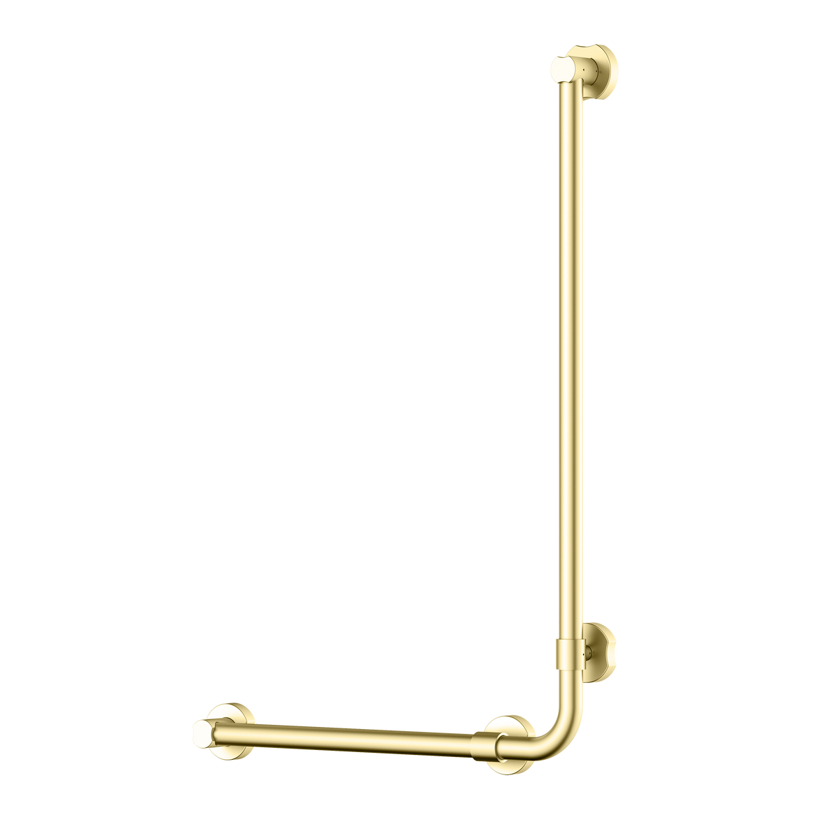 Accessible Universal 90° Grab Rail Brushed Gold