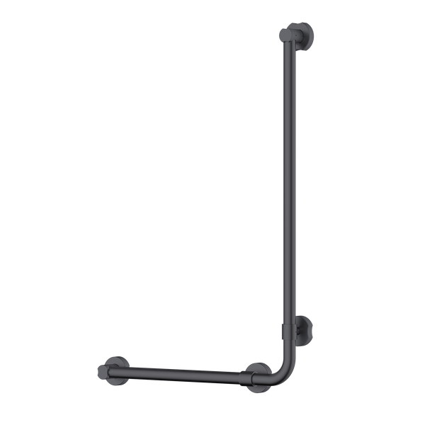 Accessible Universal 90° Grab Rail Brushed Gun Metal