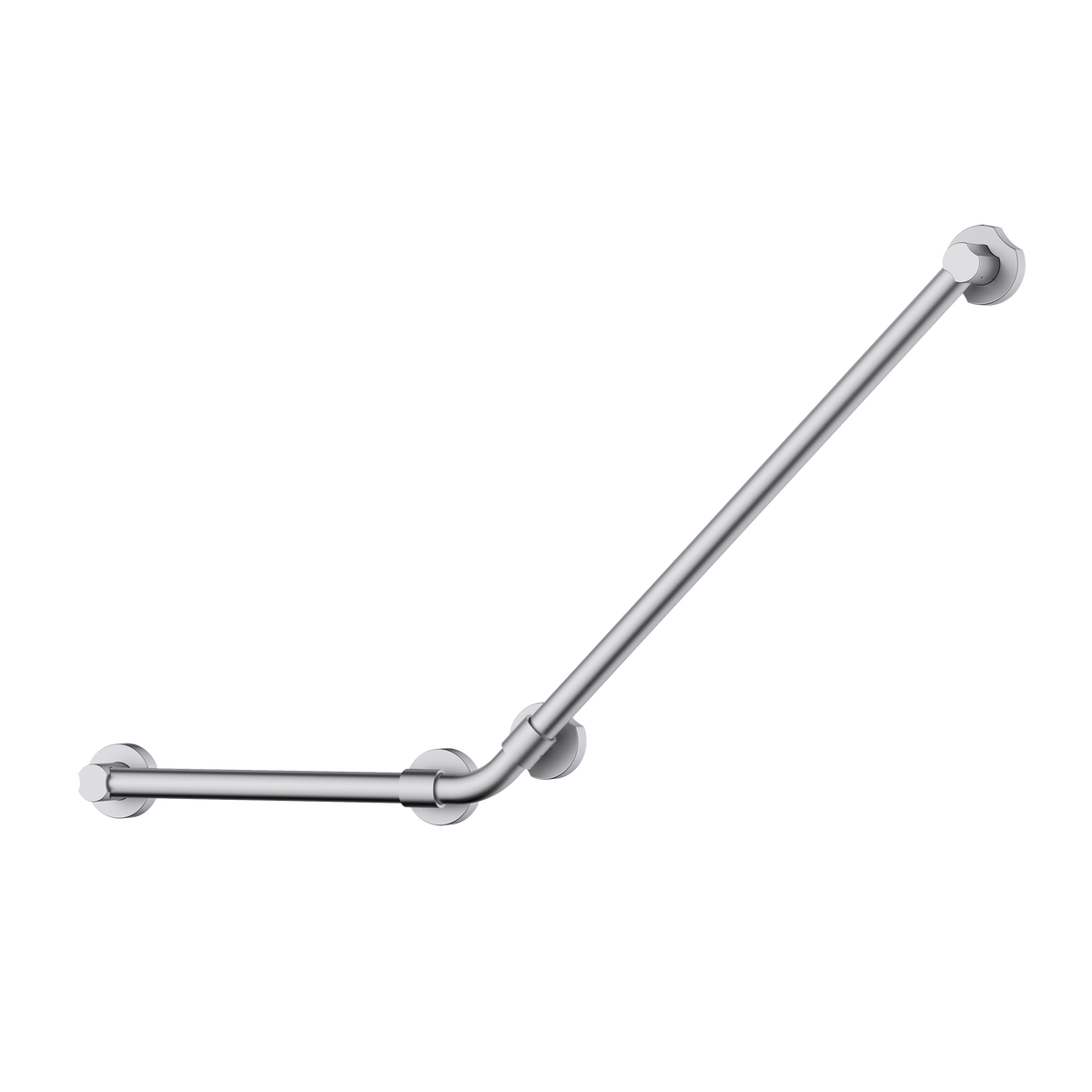 Accessible Universal 135° Grab Rail Brushed Nickel