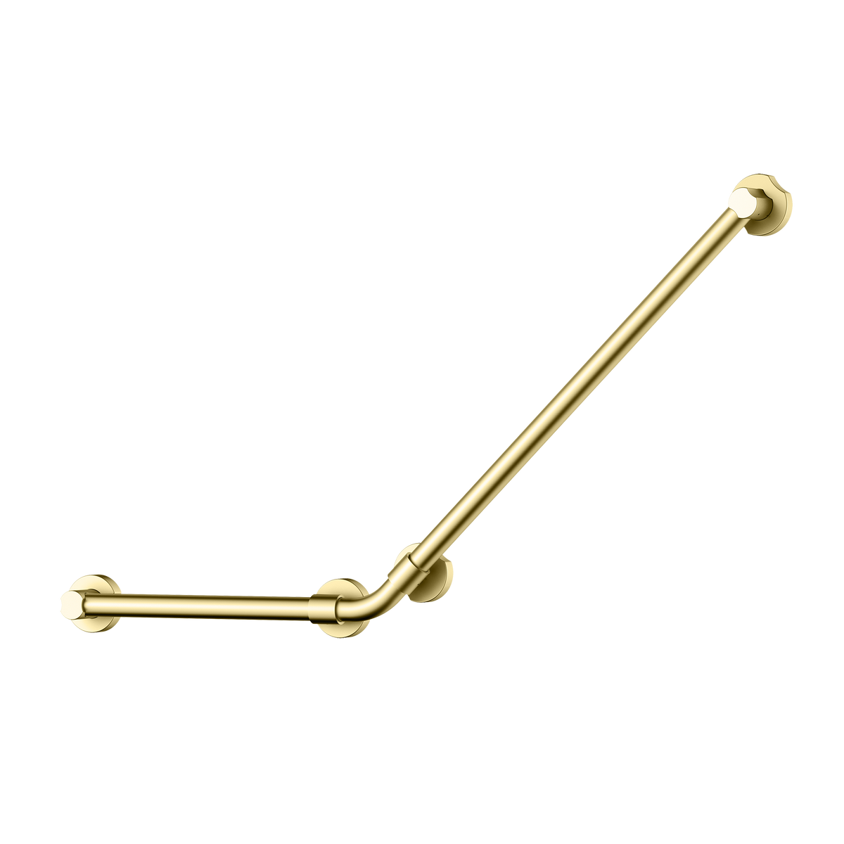 Accessible Universal 135° Grab Rail Brushed Gold