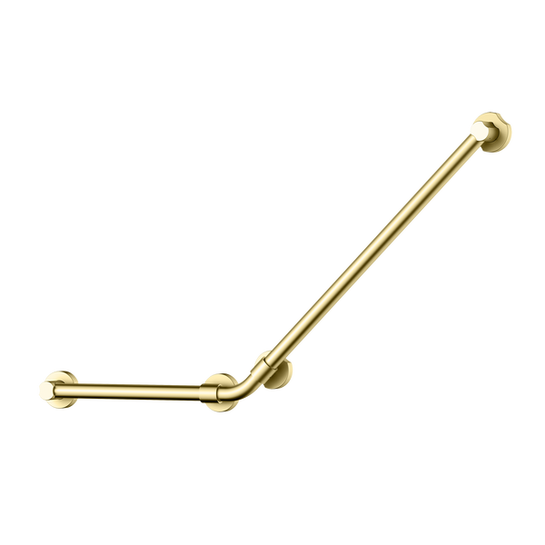 Accessible Universal 135° Grab Rail Brushed Gold
