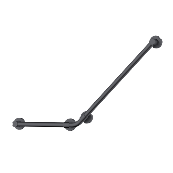 Accessible Universal 135° Grab Rail Brushed Gun Metal
