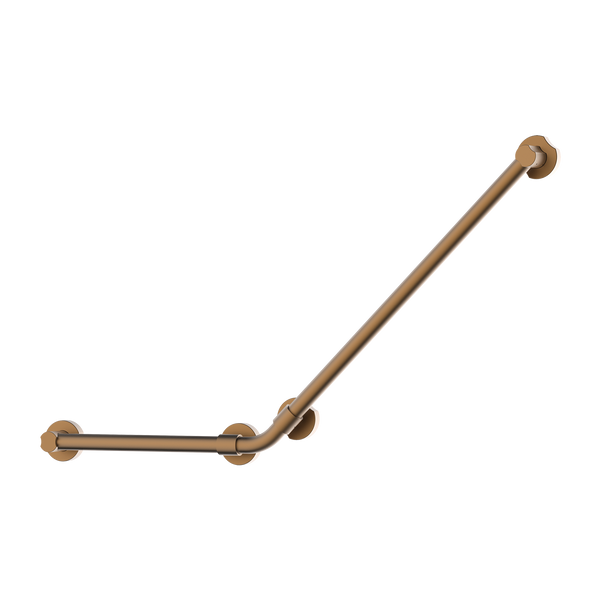 Accessible Universal 135° Grab Rail Brushed Copper