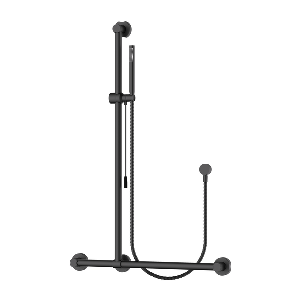 Accessible Rail Shower Matte Black