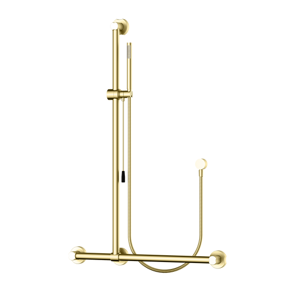 Accessible Rail Shower Brushed Gold