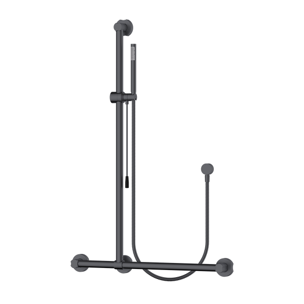 Accessible Rail Shower Brushed Gun Metal