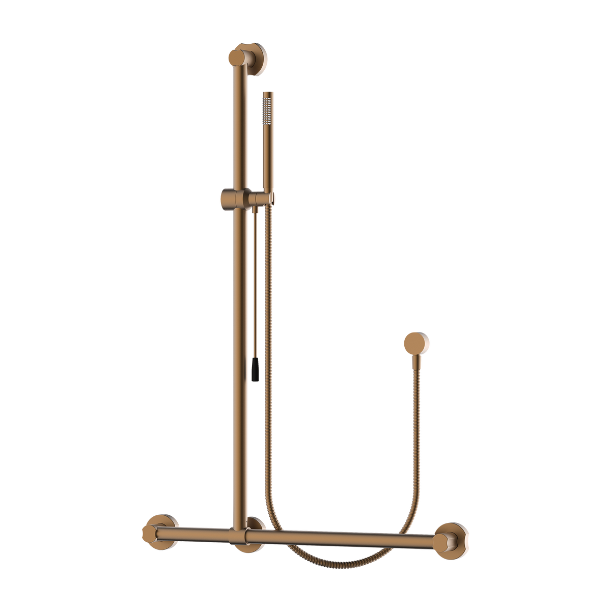 Accessible Rail Shower Brushed Copper