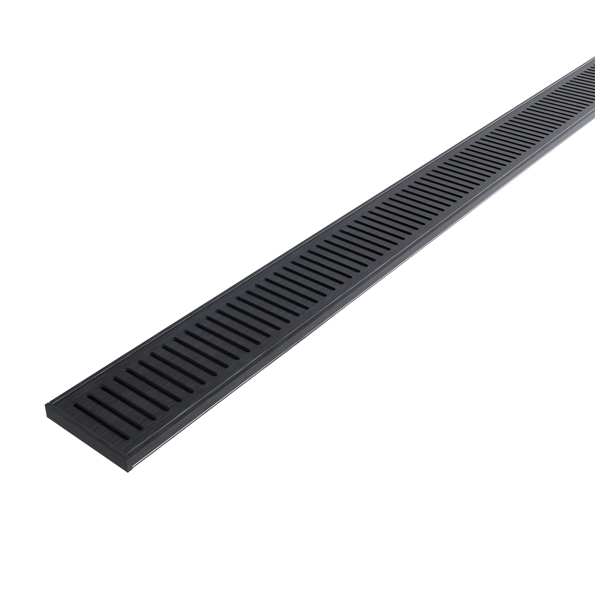 Aluminium Grate Brushed Black 3000 x 100 x 21mm