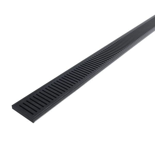 Aluminium Grate Brushed Black 3000 x 100 x 21mm