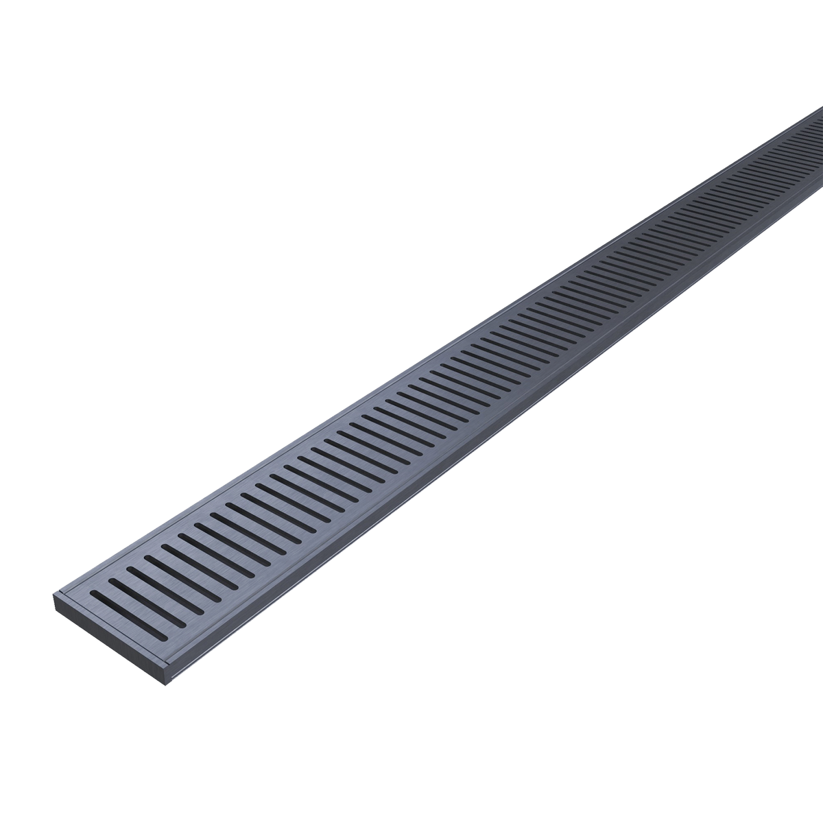 Aluminium Grate Brushed Gunmetal 3000 x 100 x 21mm