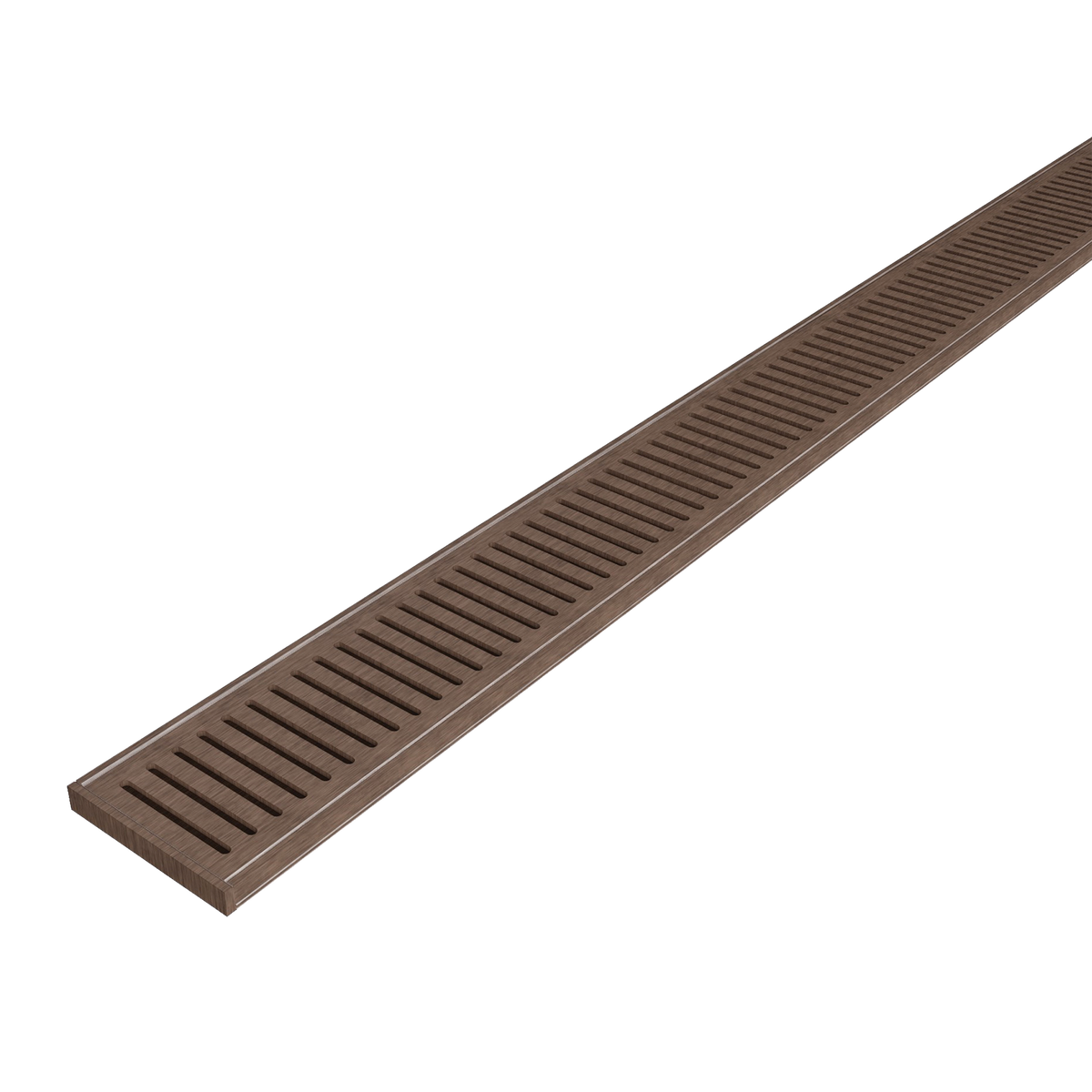 Aluminium Grate Brushed Copper 3000 x 100 x 21mm