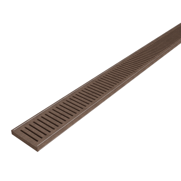 Aluminium Grate Brushed Copper 3000 x 100 x 21mm