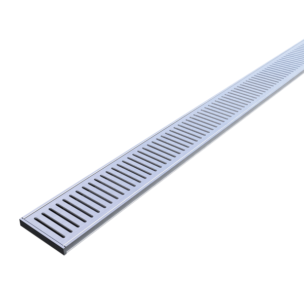 Aluminium Grate Brushed Silver 3000 x 100 x 21mm