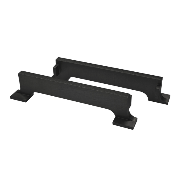 Internal End Caps Alumin Brushed Black 21mm 2 Pack