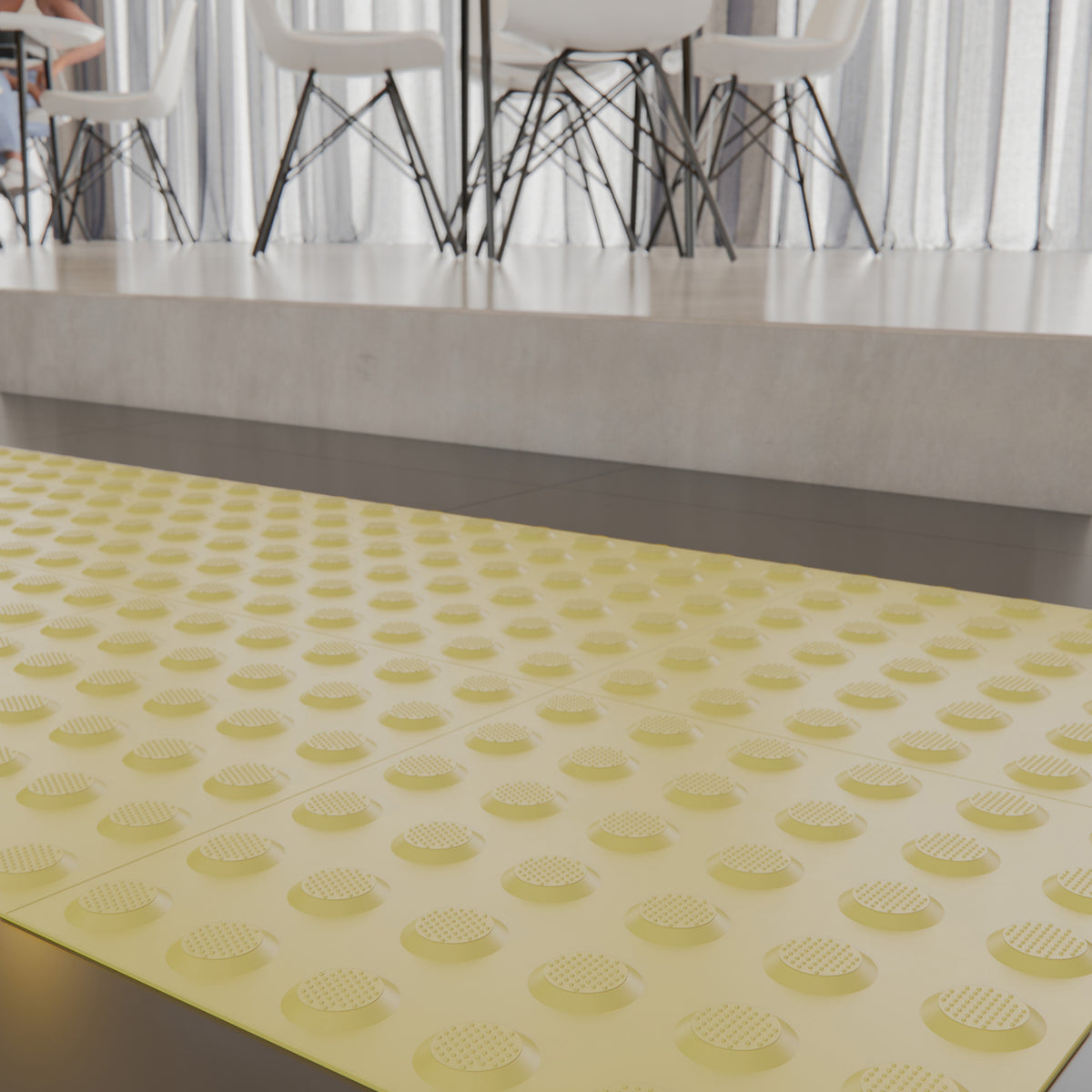 Indicator Butyl Self Adhesive Yellow 300x300x8 Pkt3 - lifestyle view