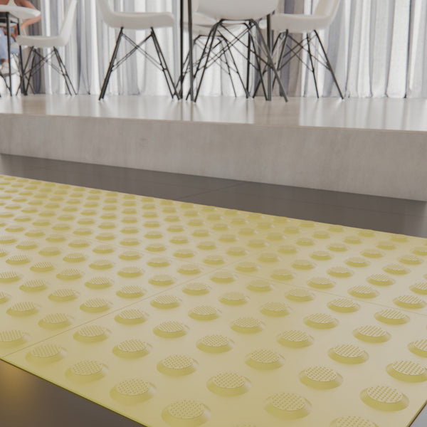 Indicator Butyl Self Adhesive Yellow 300x300x8 Pkt3 - lifestyle view