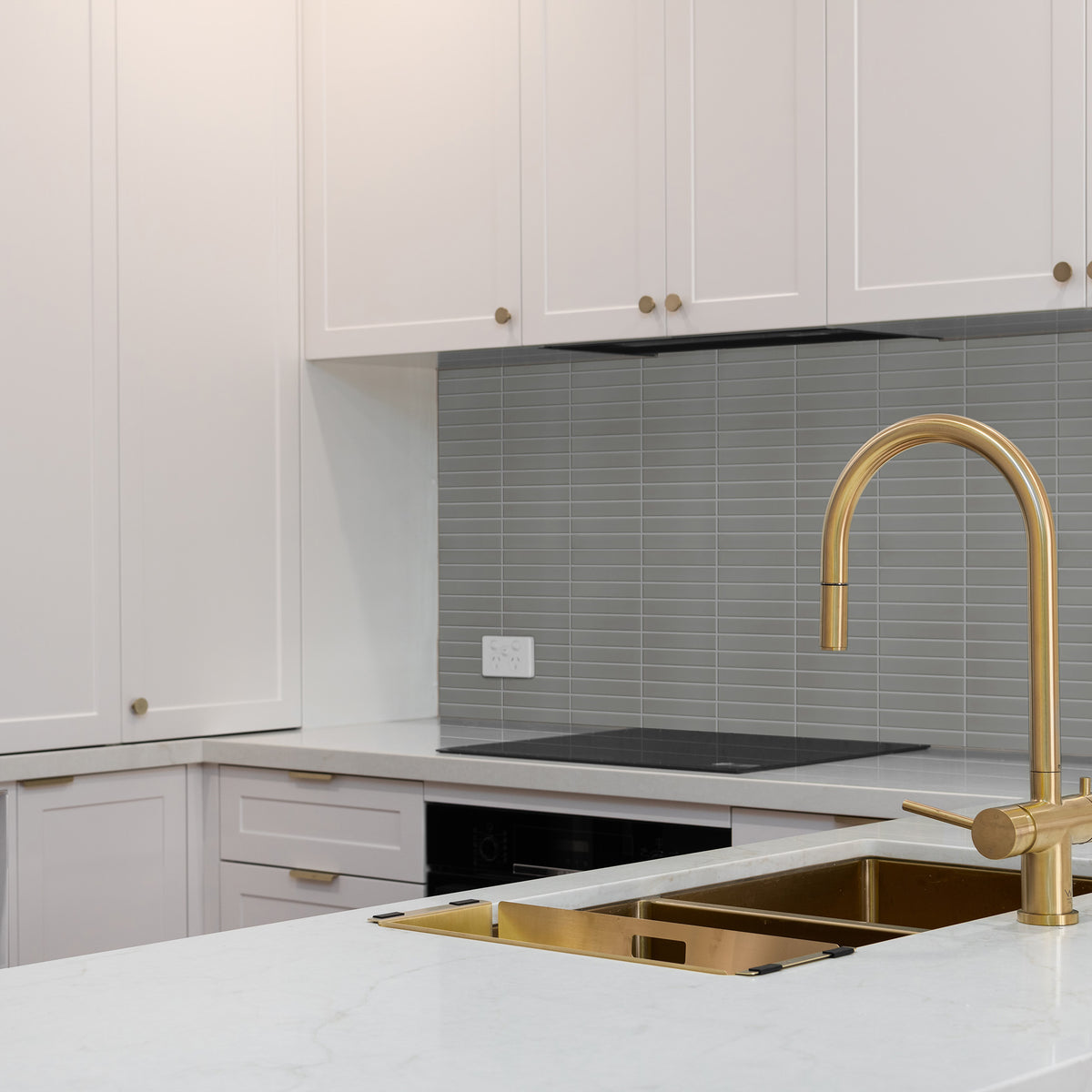 Fingers Greige Mosaic - lifestyle view