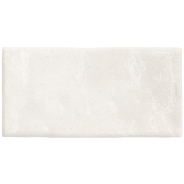 Retreat White Blend Structured Gloss Tile