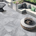 Light Grey Structured Textured Paver - lifestyle view