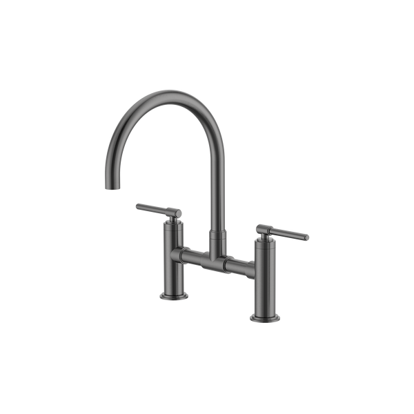 Exposed Sink Mixer Brushed Gun Metal