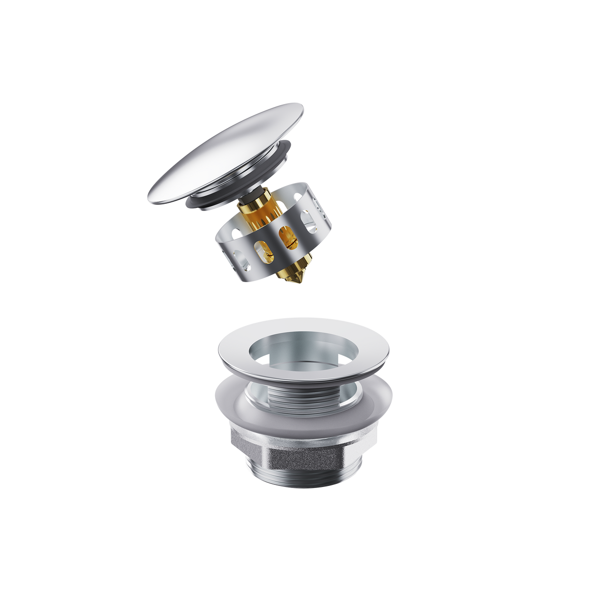 Bath Pop Up Waste Chrome 40