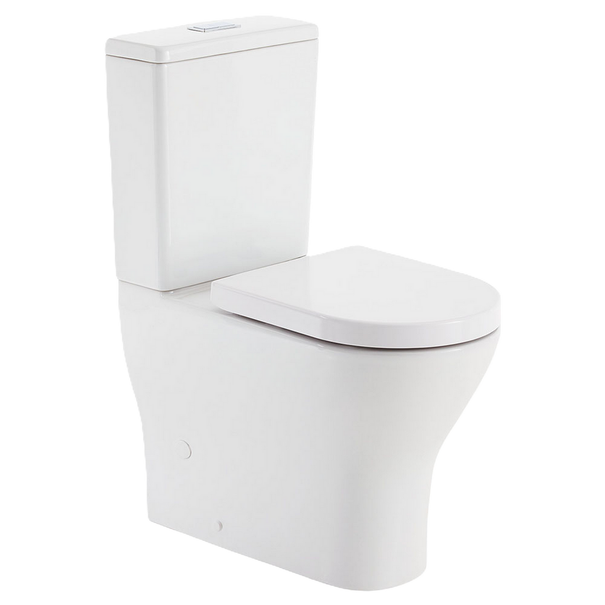 Fienza Tornado Rimless Back to Wall Toilet Suite S-Trap 90-160 Gloss White
