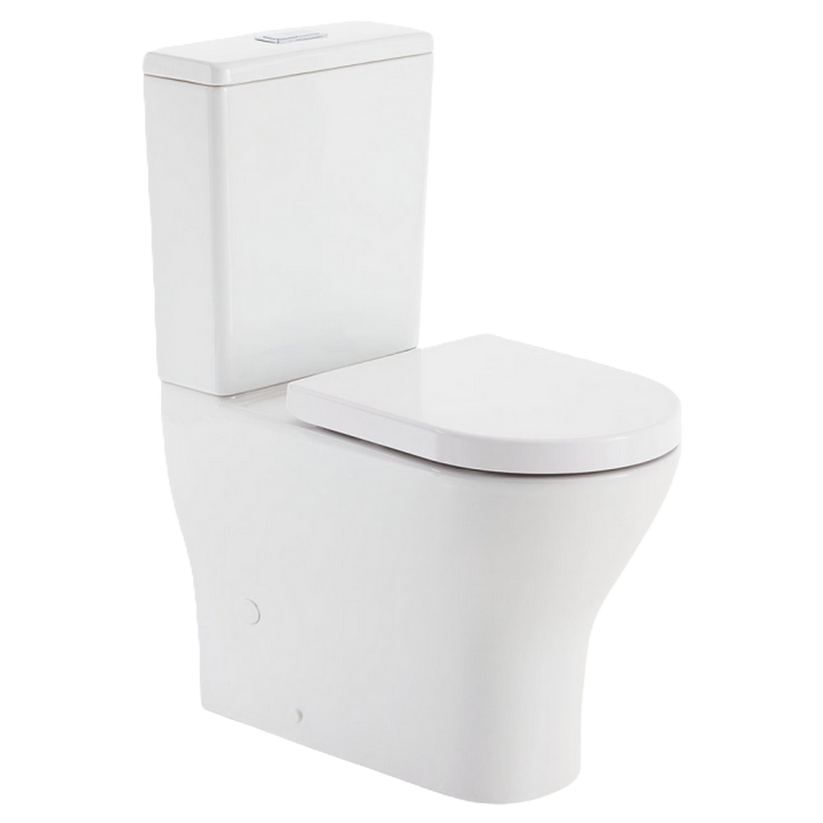 Fienza Tornado Rimless Back To Wall Toilet Suite P-Trap Gloss White
