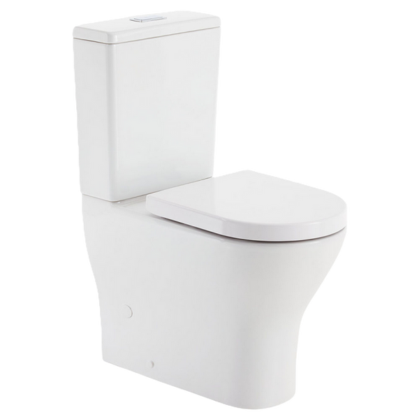 Fienza Tornado Rimless Back To Wall Toilet Suite P-Trap Gloss White