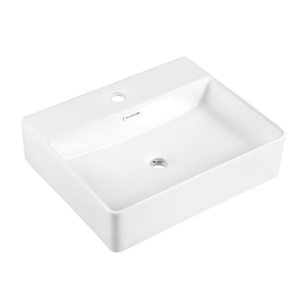 Vessel Basin 1TH Gloss White 460X420