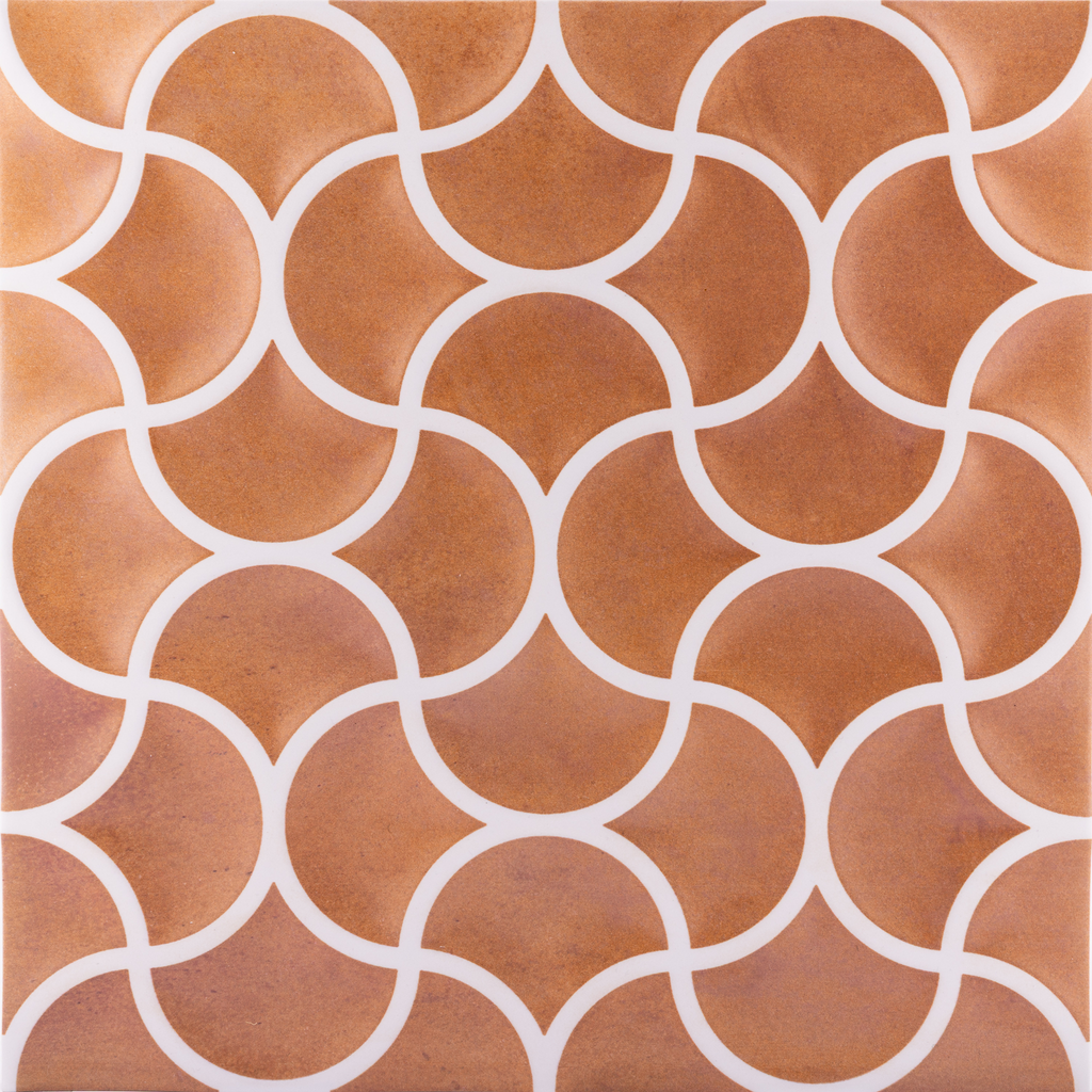 Lattice Cotto Embossed Tile
