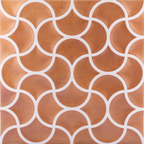 Lattice Cotto Embossed Tile