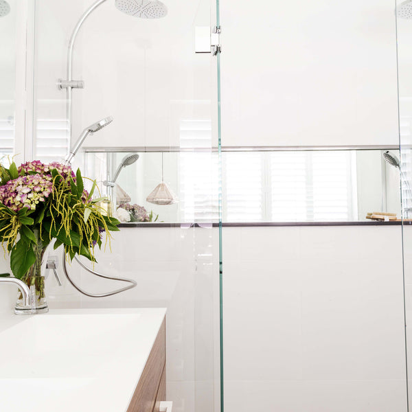 White Satin Tile - lifestyle view