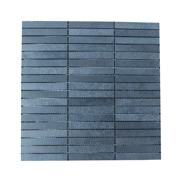 Natural Stone Ash Basalt Fingers Honed Mosaic (Pack of 4)